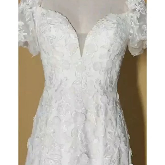 Azazie Vivienne Floral Wedding Dress - Picture 2 of 7